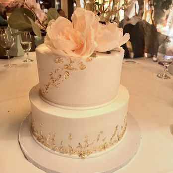 Van's Bakery - My 50th Birthday cake custom design with edible gold leaf - Bakeries Near Me - Garden Grove, California
