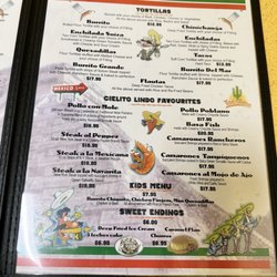Cielito Lindo - Menu