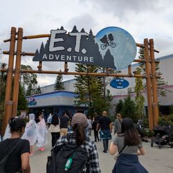 Big E.T. Adventure gate/sign at Universal Studios Florida on. This ride was super nostalgic for me as I rode it as a kid over 30 years ago.