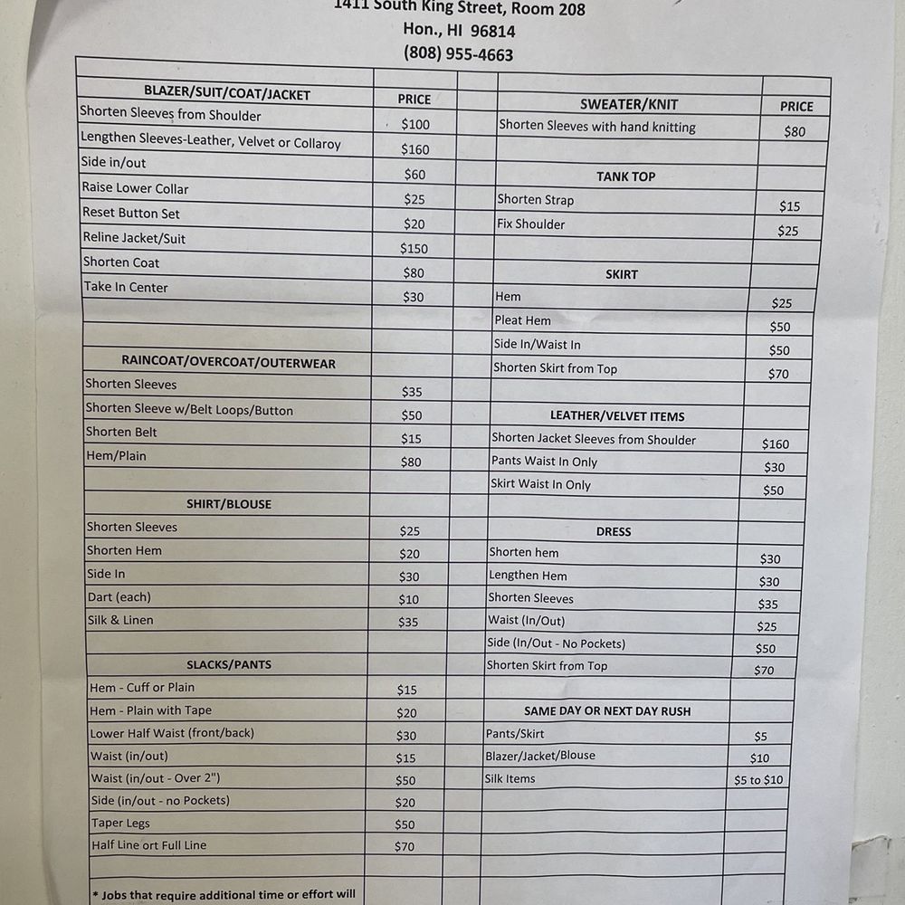 Sew Good - 4/19/22 - Sewing & Alterations Near Me - Honolulu, Hawaii Sew Good - 4/19/22 - Sewing & Alterations Near Me - Honolulu, Hawaii