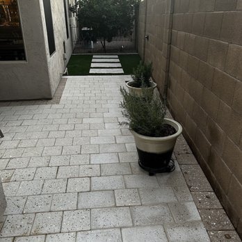 Outdoor Dream Builders - Artistic crushed shells and sand tiles, pet turf, cement pavers, low voltage lighting - Patio Coverings Near Me - Peoria, Arizona