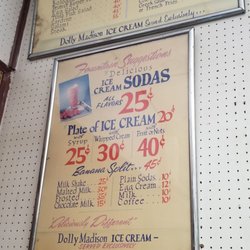 Vintage menu.