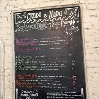 Crudo e Nudo - Menu - Seafood Near Me - Santa Monica, California Crudo e Nudo - Menu - Seafood Near Me - Santa Monica, California