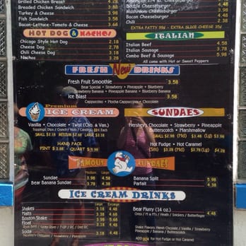 Polar Bear - Menu - Ice Cream & Frozen Yogurt Near Me - North Riverside, Illinois