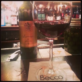 Becco - New $25 wine. Delicious full body wine and brand new to becco! La Togata Barengo - Italian Near Me - New York, New York Becco - New $25 wine. Delicious full body wine and brand new to becco! La Togata Barengo - Italian Near Me - New York, New York
