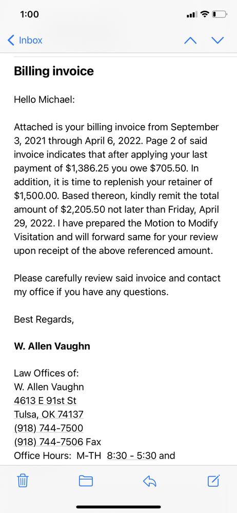 Vaughn W Allen - divorce attorney in Tulsa, OK