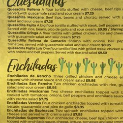 Camino Viejo - Menu