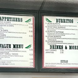 Taco Ardiente - Menu