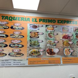 Taqueria El Primo Express - Algunos de los platillos que tenemos