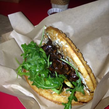 Bruxie - Mushroom and goat cheese with avocado (hidden underneath) - Sandwiches Near Me - Orange, California