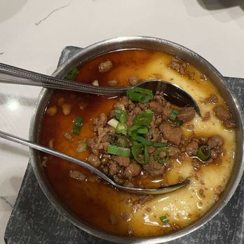 Highland Noodles - steam egg w ground pork - Noodles Near Me - Milpitas, California Highland Noodles - steam egg w ground pork - Noodles Near Me - Milpitas, California