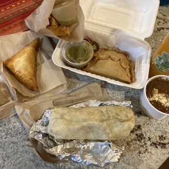 Vivir - Coconut scone, sweet empanada, yuca fries, savory empanadas, burrito, refried beans, Boing drink - Mexican Near Me - Minneapolis, Minnesota Vivir - Coconut scone, sweet empanada, yuca fries, savory empanadas, burrito, refried beans, Boing drink - Mexican Near Me - Minneapolis, Minnesota