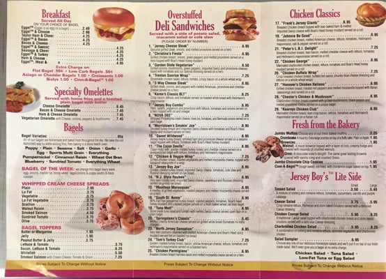 Menu photo 1 Jersey Boy Bagels Morristown, NJ Menu photo 1 Jersey Boy Bagels Morristown, NJ