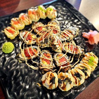 Umi Sushi - Godzilla roll and tuna heart roll - Sushi Bars Near Me - Colorado Springs, Colorado Umi Sushi - Godzilla roll and tuna heart roll - Sushi Bars Near Me - Colorado Springs, Colorado