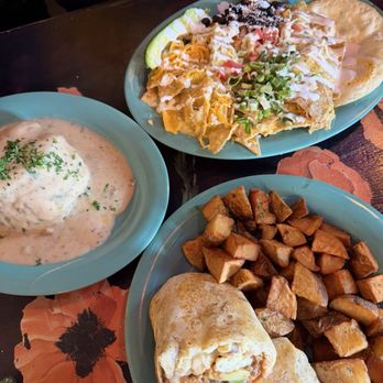 Violet Rooster  - Breakfast burrito, biscuits and gravy, Real Deal Chilaquiles - Breakfast & Brunch Near Me - Chino Hills, California