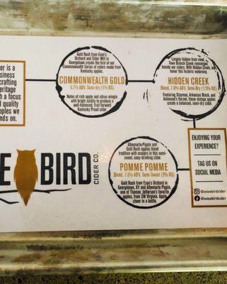 Menu photo 7 Wise Bird Cider Lexington, KY Menu photo 7 Wise Bird Cider Lexington, KY