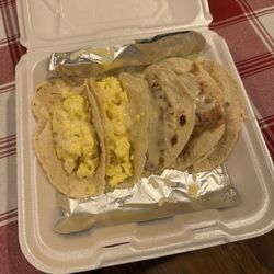 Little Mexico Taqueria - Breakfast tacos corn