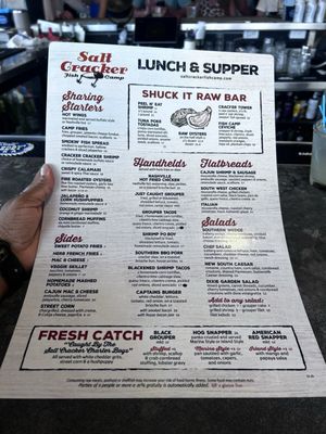 Menu photo 2 Salt Cracker Fish Camp Clearwater, FL Menu photo 2 Salt Cracker Fish Camp Clearwater, FL