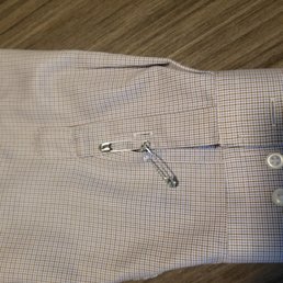 This is after the 4th attempt, I attached 2 safety pins since the time before 1 did not work either. I even told the gal at the counter. This is after the 4th attempt, I attached 2 safety pins since the time before 1 did not work either. I even told the gal at the counter.