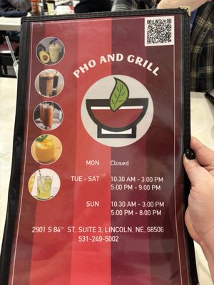 Menu photo 1 Pho And Grill Lincoln, NE