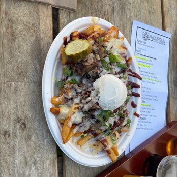 Thompson Brewing - Pulled *Smoked Meat Pork Fries - American Near Me - Riverside, California Thompson Brewing - Pulled *Smoked Meat Pork Fries - American Near Me - Riverside, California