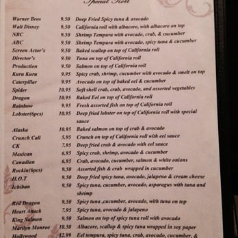Kuru Kuru Sushi - Hollywood menu :) - Sushi Bars Near Me - Burbank, California