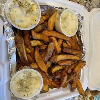 Papaw's Place - Fresh, hand cut fries. Made to order with this delicious fry sauce. Not sure how they make it but darn it, order extra!  It's sooo good! - Burgers Near Me - Blanchester, Ohio