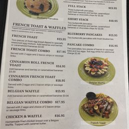 Key breakfast items include eggs, pancakes and waffles Key breakfast items include eggs, pancakes and waffles