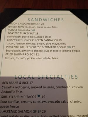 Menu photo 4 55 Fahrenheit New Orleans, LA Menu photo 4 55 Fahrenheit New Orleans, LA
