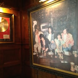 Bar 190 - Mick-autographed "Black and Blue" gold album.