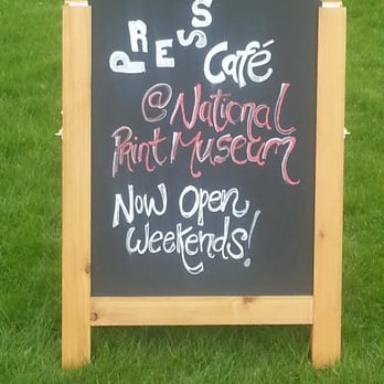 Press Cafe - Sandwich board on the green beside the road - Cafes Near Me - Dublin, D