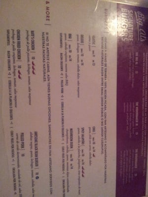 Menu photo 3 Big Al's Barcelona, B