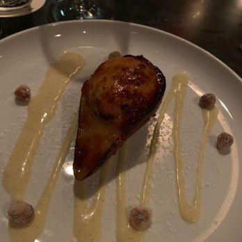 Costa Brava Bistro - Roasted pear creme brulee - Spanish Near Me - Bellaire, Texas
