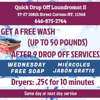Quick Drop Off Laundromat - Laundry service - Laundromat Near Me - Queens, New York Quick Drop Off Laundromat - Laundry service - Laundromat Near Me - Queens, New York