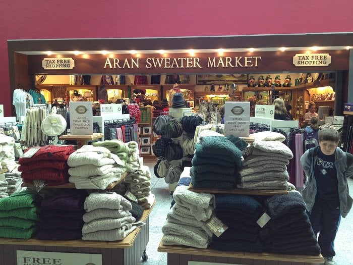 aran sweater market outlet