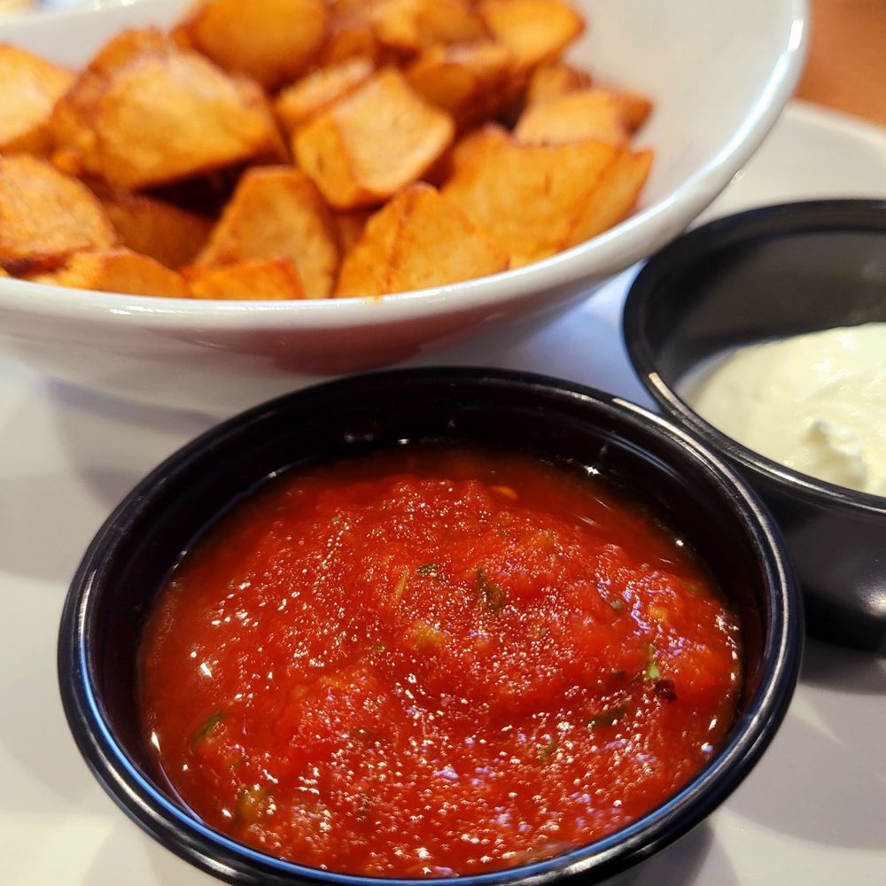 Another Broken Egg Cafe - Potatoes and salsa - Breakfast & Brunch Near Me - Shenandoah, Texas Another Broken Egg Cafe - Potatoes and salsa - Breakfast & Brunch Near Me - Shenandoah, Texas