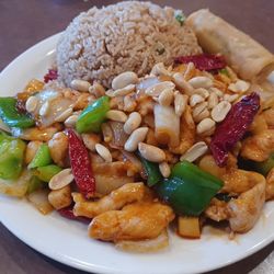 Legend 8 China - Kung Pao Chicken, Fried Rice, and Egg Roll