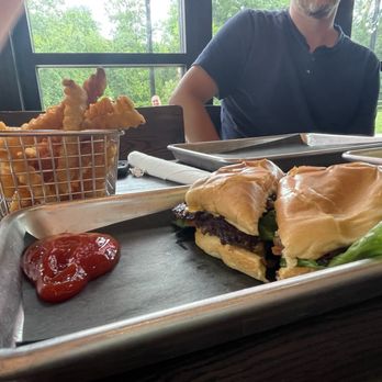 Iron Forge Brewing Co. - Kids smash burger with fries - Breweries Near Me - Sevierville, Tennessee