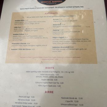 Spacca Napoli - Menu #2 - Pizza Near Me - Chicago, Illinois Spacca Napoli - Menu #2 - Pizza Near Me - Chicago, Illinois