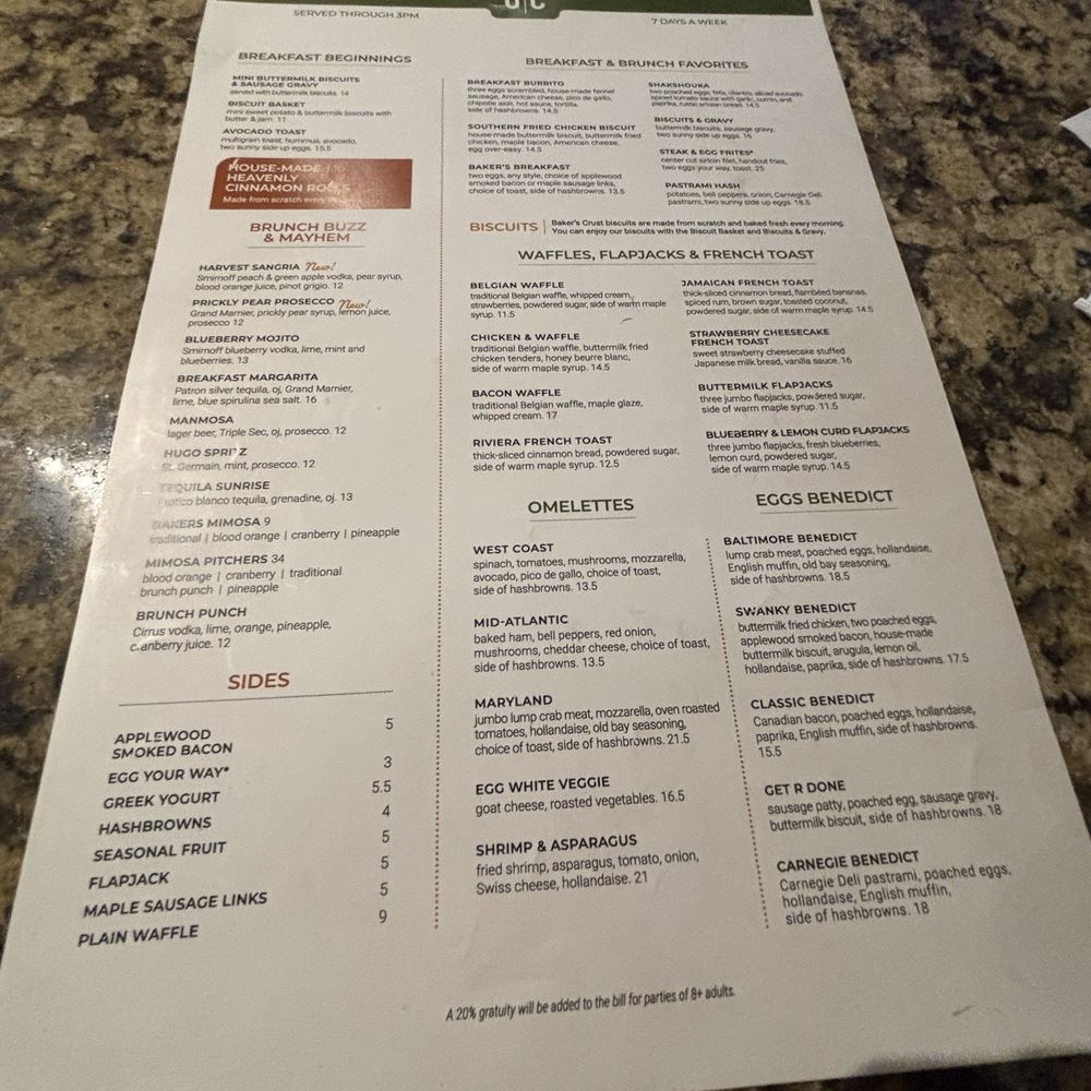 Baker's Crust - Breakfast and Brunch Menu - Breakfast & Brunch Near Me - Chesapeake, Virginia