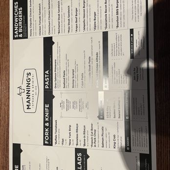 Manning’s Steaks And Spirits - Menu - Steakhouses Near Me - Littleton, Colorado