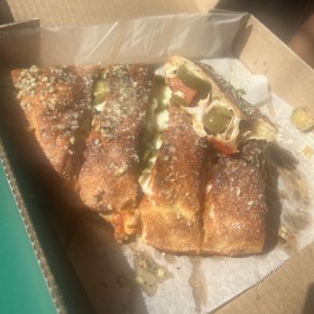 Rico's Pizza - Calzone - pepperoni, jalapeño, Italian sausage - Pizza Near Me - Gold Bar, Washington