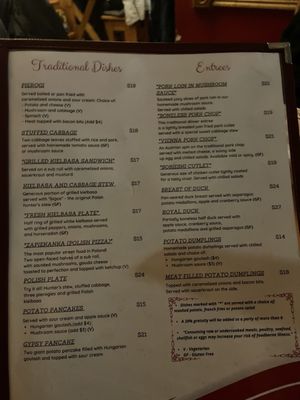 Menu photo 4 Cafe Polonia Boston, MA