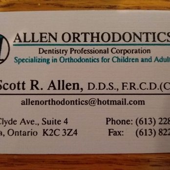 Allen R Scott, DDS - Business card. - General Dentistry Near Me - Ottawa, Ontario Allen R Scott, DDS - Business card. - General Dentistry Near Me - Ottawa, Ontario