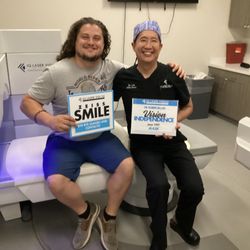 IQ Laser Vision - Santa Clara - Another SMILE success worth celebrating! Our patient marks an exciting milestone in his vision correction journey with Dr. Lin.