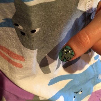 A Harmony Nail Spa - custom cat nail art to match my shirt! - Nail Salons Near Me - Las Vegas, Nevada A Harmony Nail Spa - custom cat nail art to match my shirt! - Nail Salons Near Me - Las Vegas, Nevada