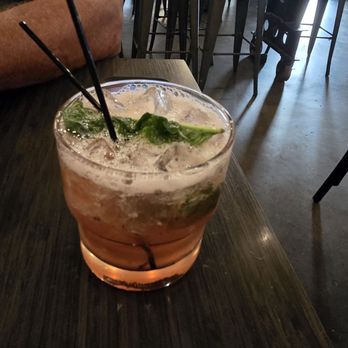 Blake's Kitchen & Kocktailz - Kraft coctail bourbon basil - New American Near Me - Columbus, Texas