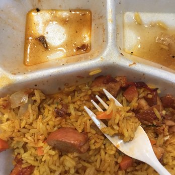 Bourbon St Grill - rice, beans, and sausage in a container - American Near Me - Vaughan, Ontario