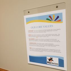 Pet Doctors Animal Clinic - Core values