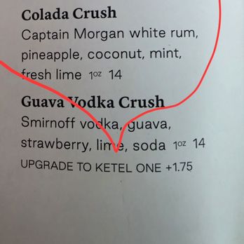 Earls Kitchen + Bar - Different crush options... - Canadian (New) Near Me - Woodbridge, Ontario